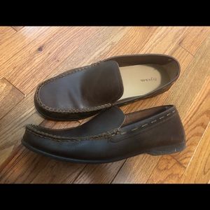 Frye brown leather loafer/drivers